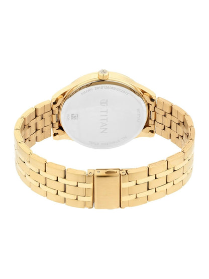 Titan Regalia Opulent Quartz Analog With Black Dial Watch - NT90127YM02