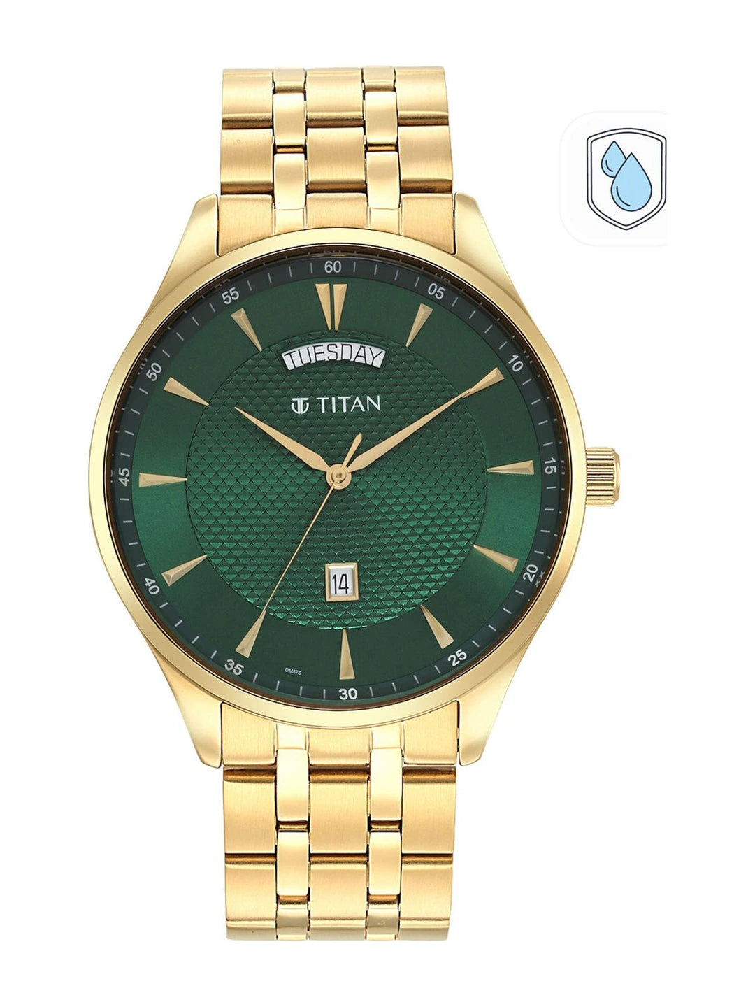 Titan Opulent Lii Quartz Analog With Green Dial Watch - NT90127YM03