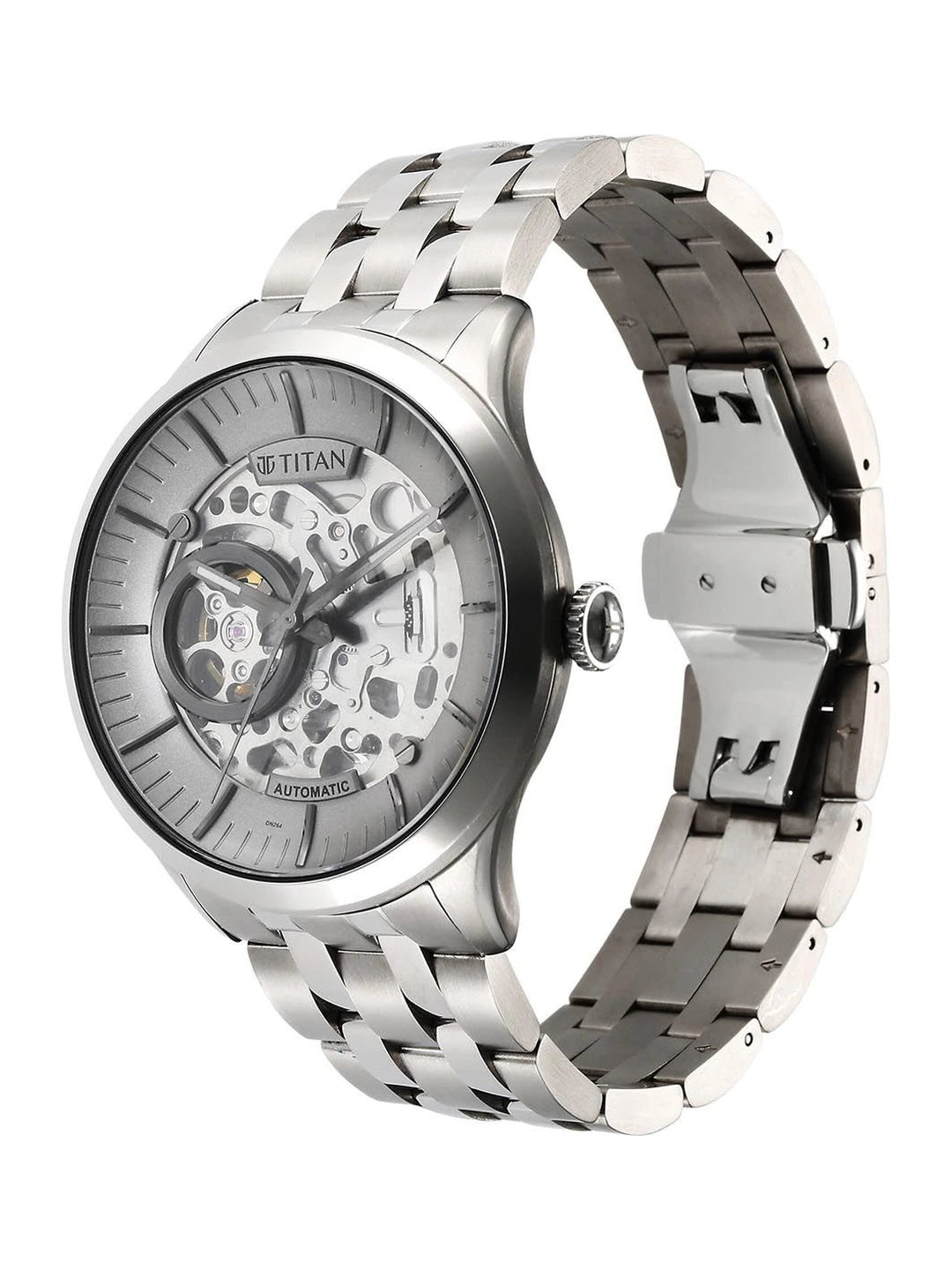 Titan Metal Mechanicals Automatic With Grey Dial Watch - NT90140TM01
