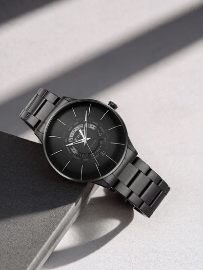 Titan Quartz Analog With Black Dial Watch - NT90145NM01
