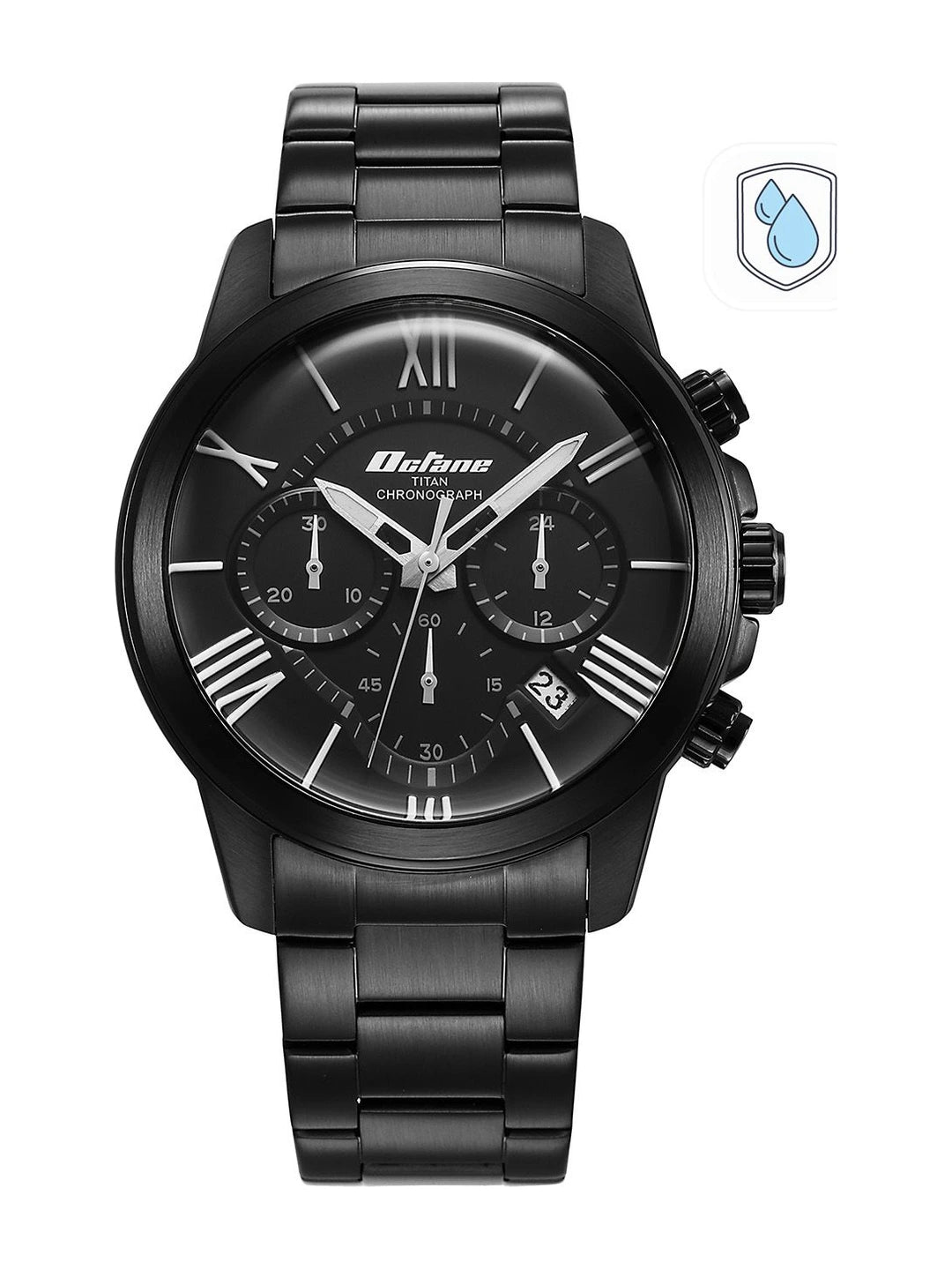 Titan Octane Classic Sporty Chronograph Analog With Black Dial Watch - NT90152NM01