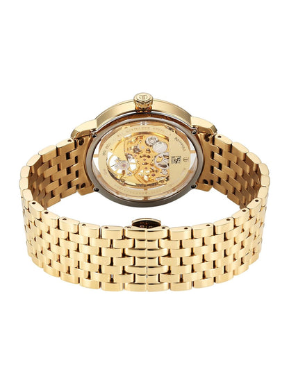 Titan Mechanical Slimline Automatic With Golden Dial Watch - NT90158YM01