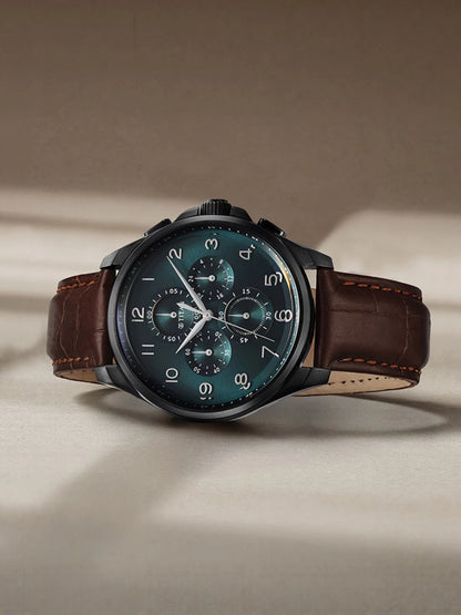 Titan Classic Chronograph Analog With Teal Green Dial Watch - NT90169NL01