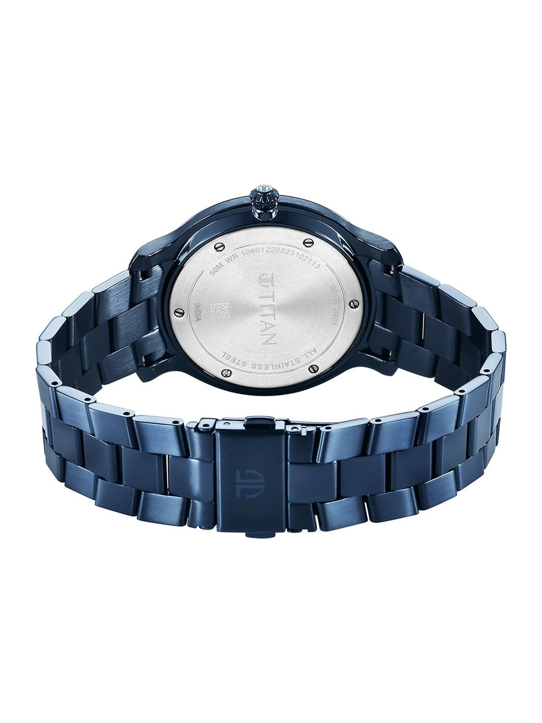 Titan Classic Quartz Analog With Blue Dial Watch - NT90170QM01
