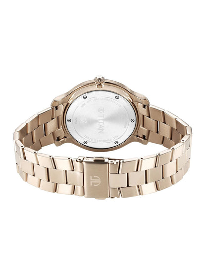 Titan Classic Distincta Quartz Analog With Silver Dial Watch - NT90170WM01