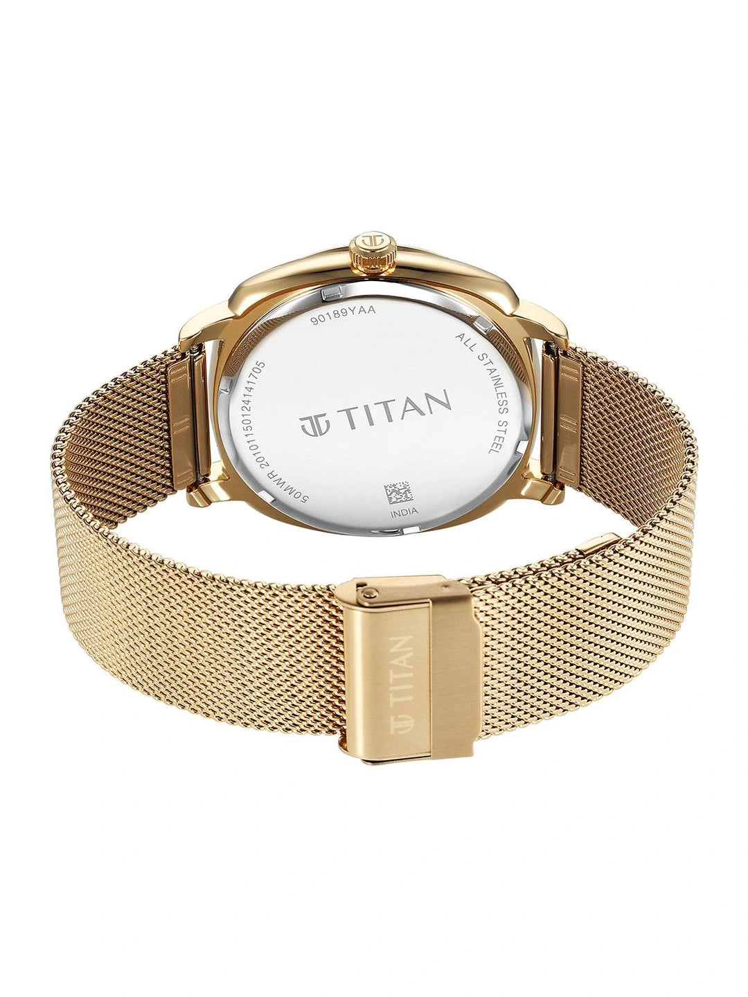 Titan Classique Suave Multifunction Analog With Champagne Dial Watch - NT90189YM02