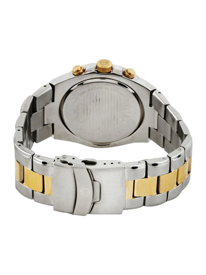 Titan Regalia Chronograph Analog With White Dial Watch - NT9308BM01