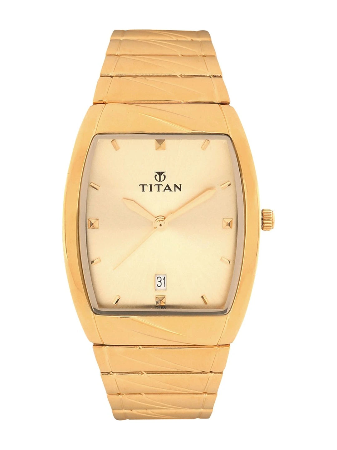Titan Karishma Quartz Analog With Champagne Dial Watch - NT9315YM02