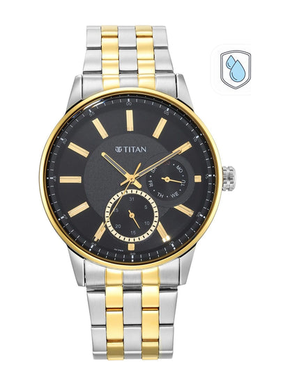 Titan Regalia Opulent Multifunction Analog With Black Dial Watch - NT9441BM02