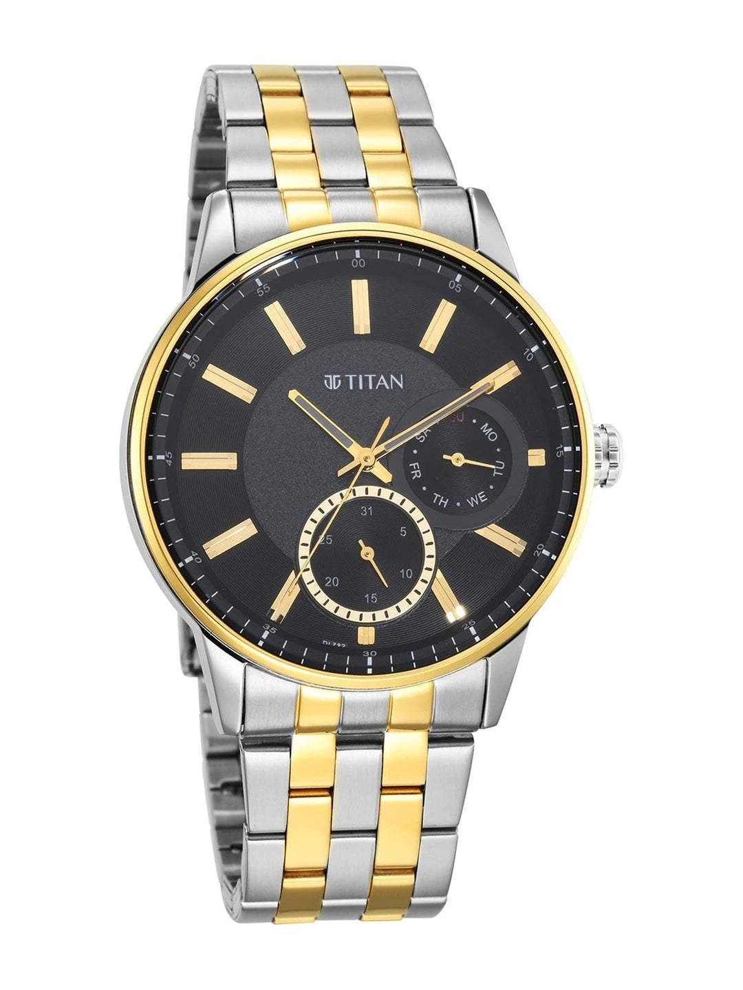 Titan Regalia Opulent Multifunction Analog With Black Dial Watch - NT9441BM02