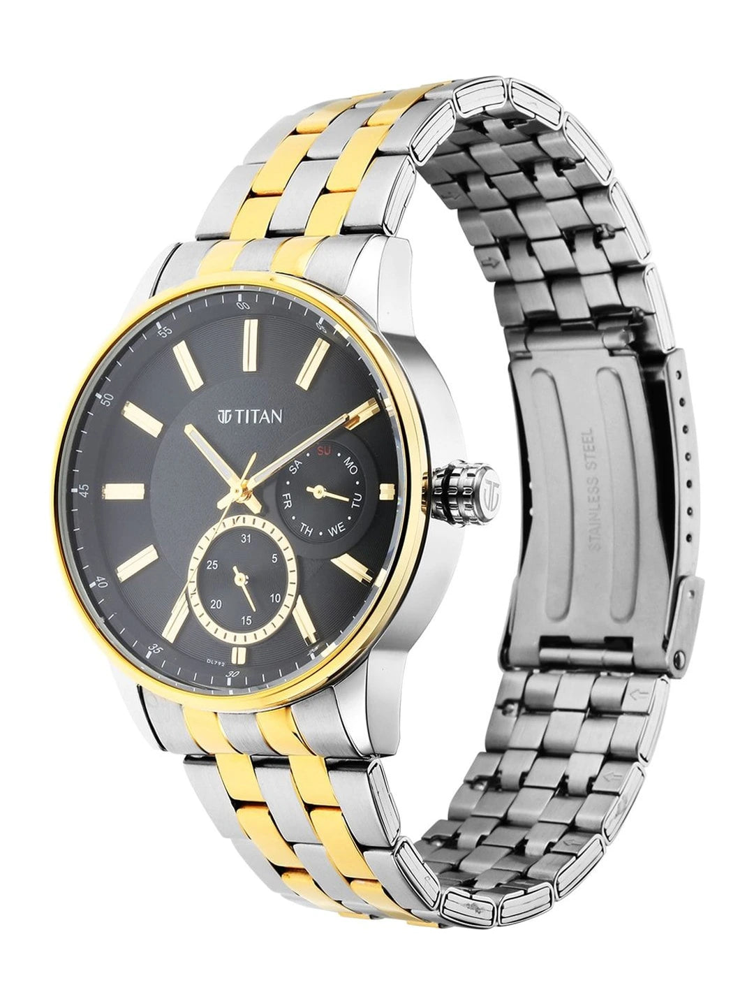 Titan Regalia Opulent Multifunction Analog With Black Dial Watch - NT9441BM02