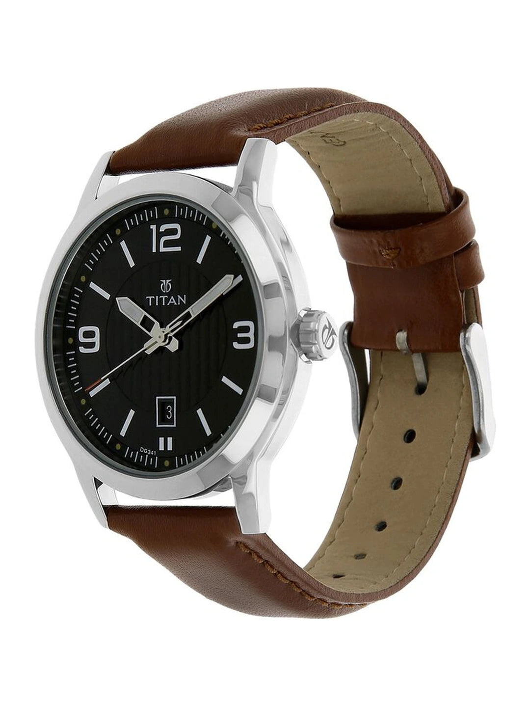 Titan Round Black Dial Analog Watch - NU1730SL02