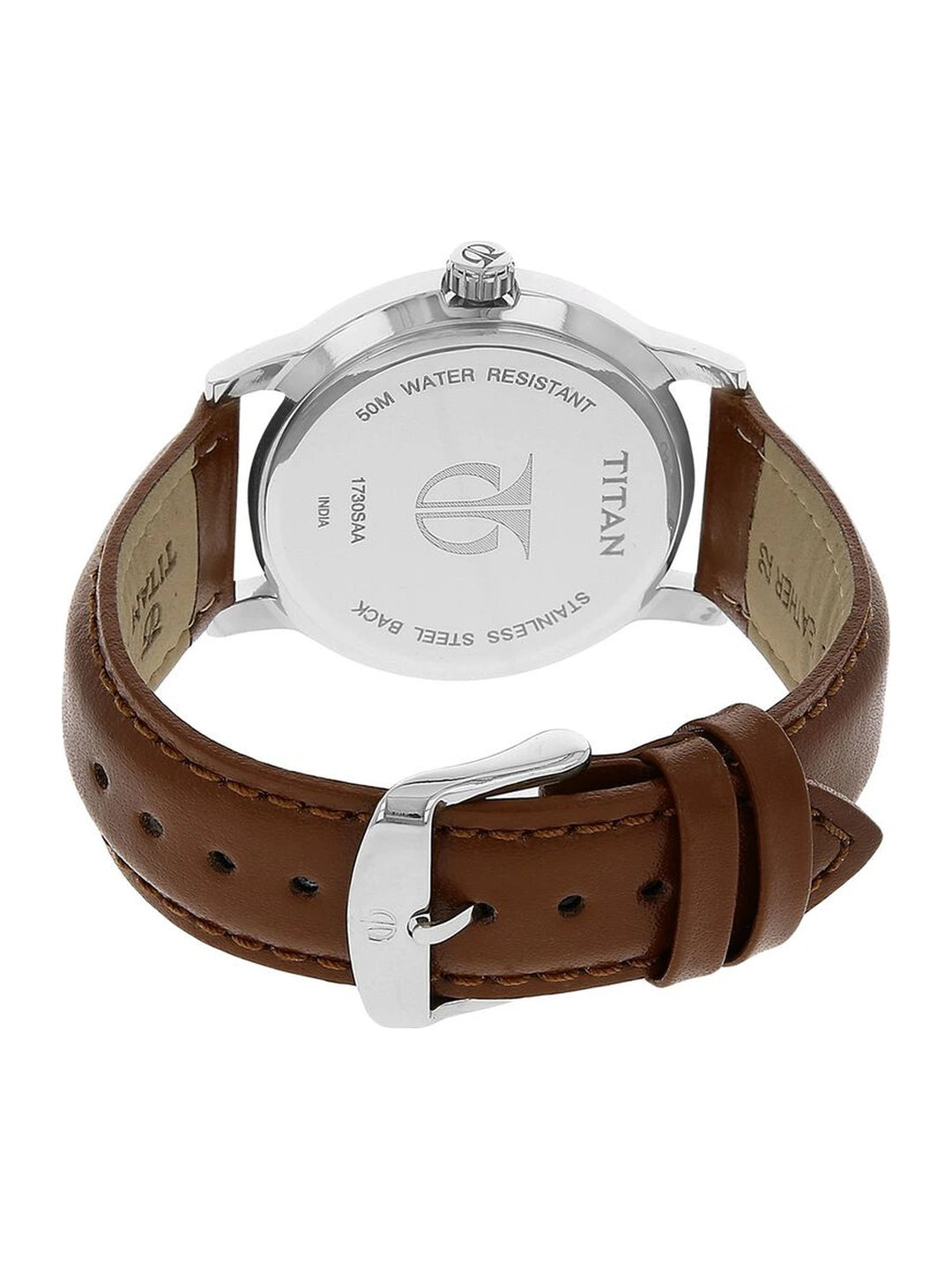 Titan Round Black Dial Analog Watch - NU1730SL02