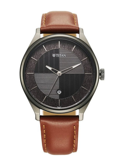 Titan Neo Round Grey Dial Analog Watch - NU1802QL03