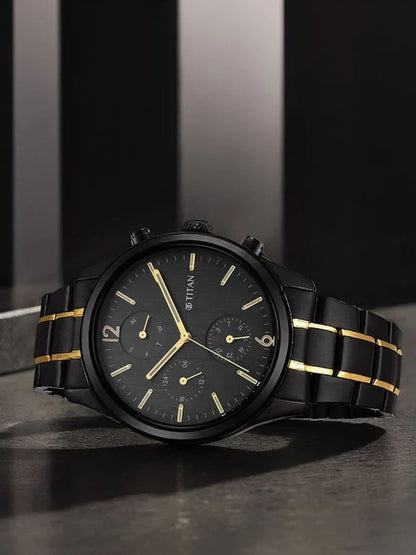 Titan Round Analog Watch - NU1805KM03