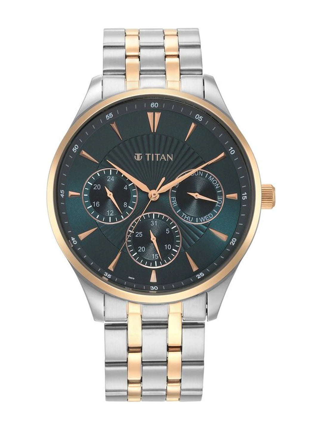 Titan Round Blue Dial Analog Watch - NU90127KM02
