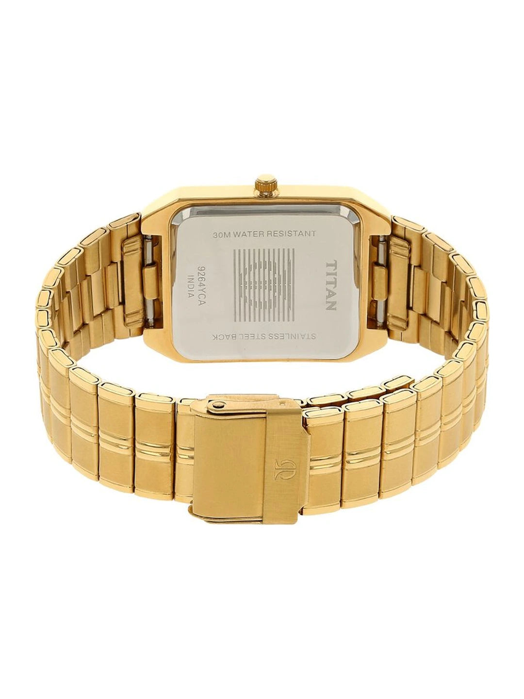 Titan Rectangular White Dial Analog Watch - NU9264YM01