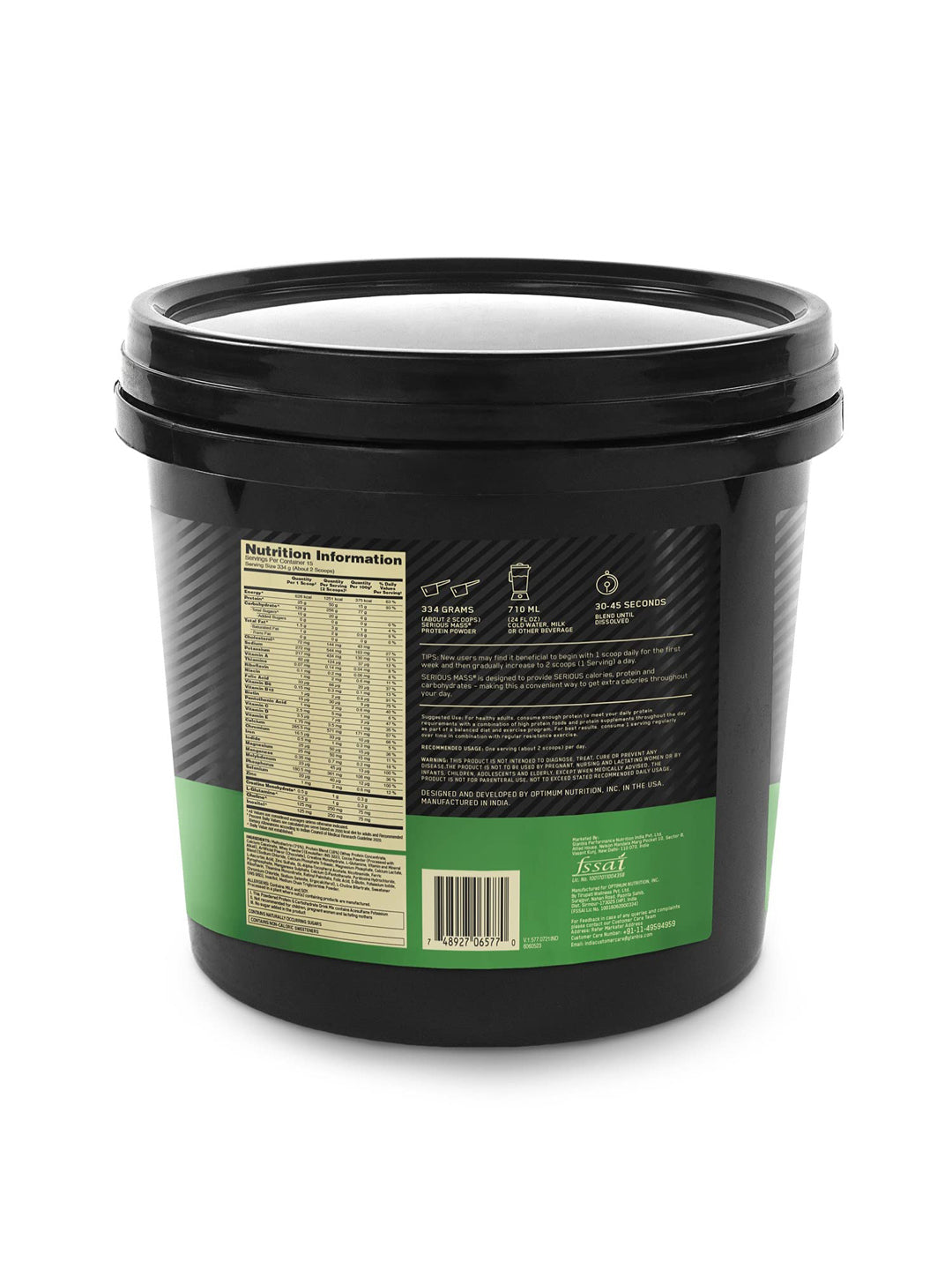 ON Serious Mass Weight Gainer Chocolate Powder 5kg