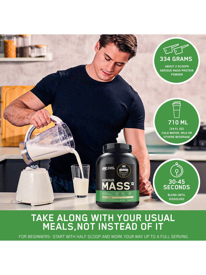 ON Serious Mass Weight Gainer Chocolate Powder 5kg