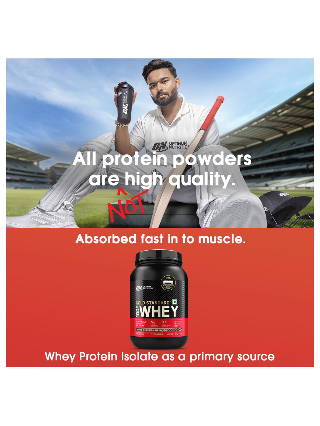 ON Gold Standard 100% Whey Protein Powder 907 g