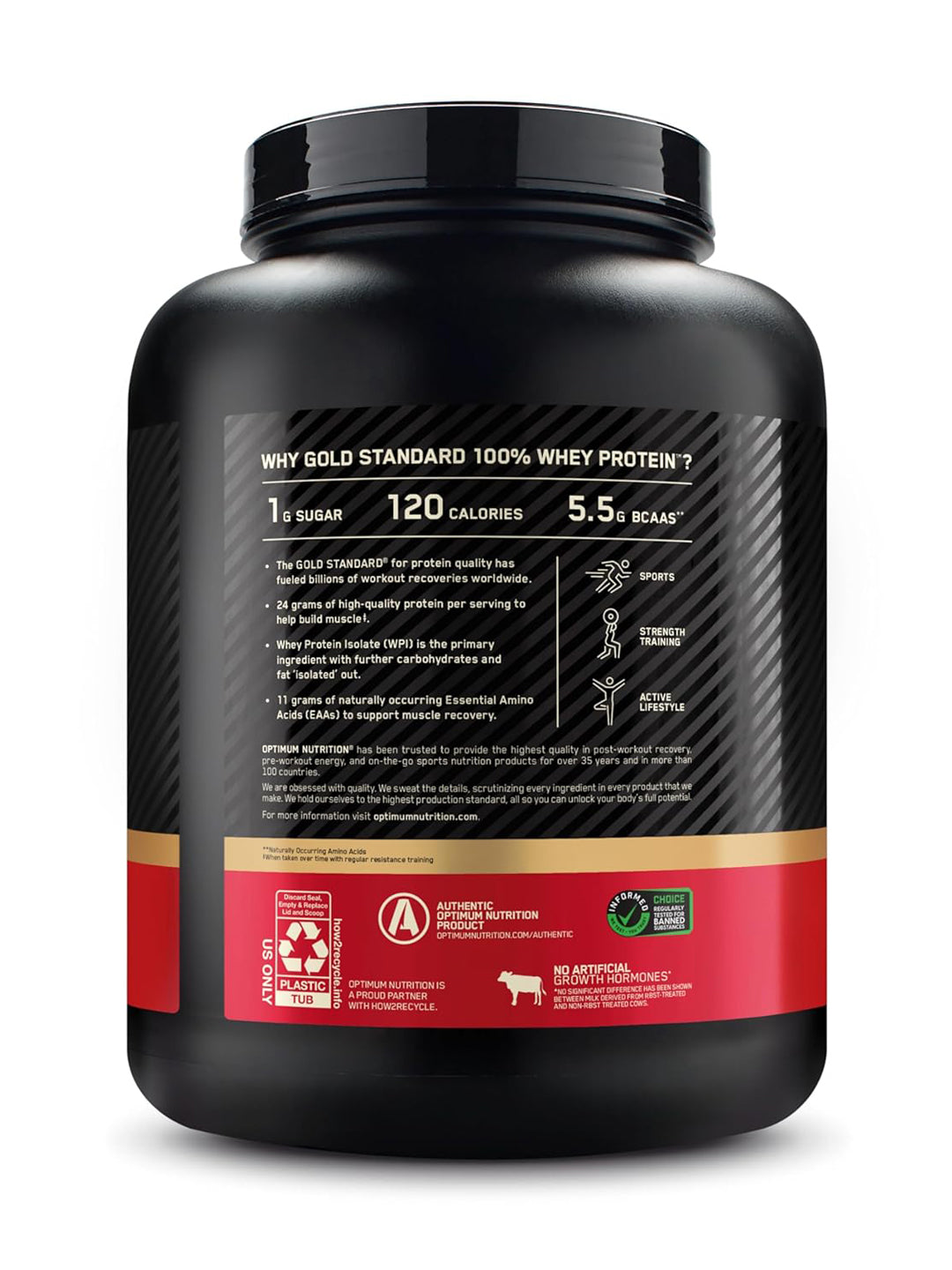 ON Gold Standard 100% Whey Protein Double Rich Chocolate Powder 2.27 kg