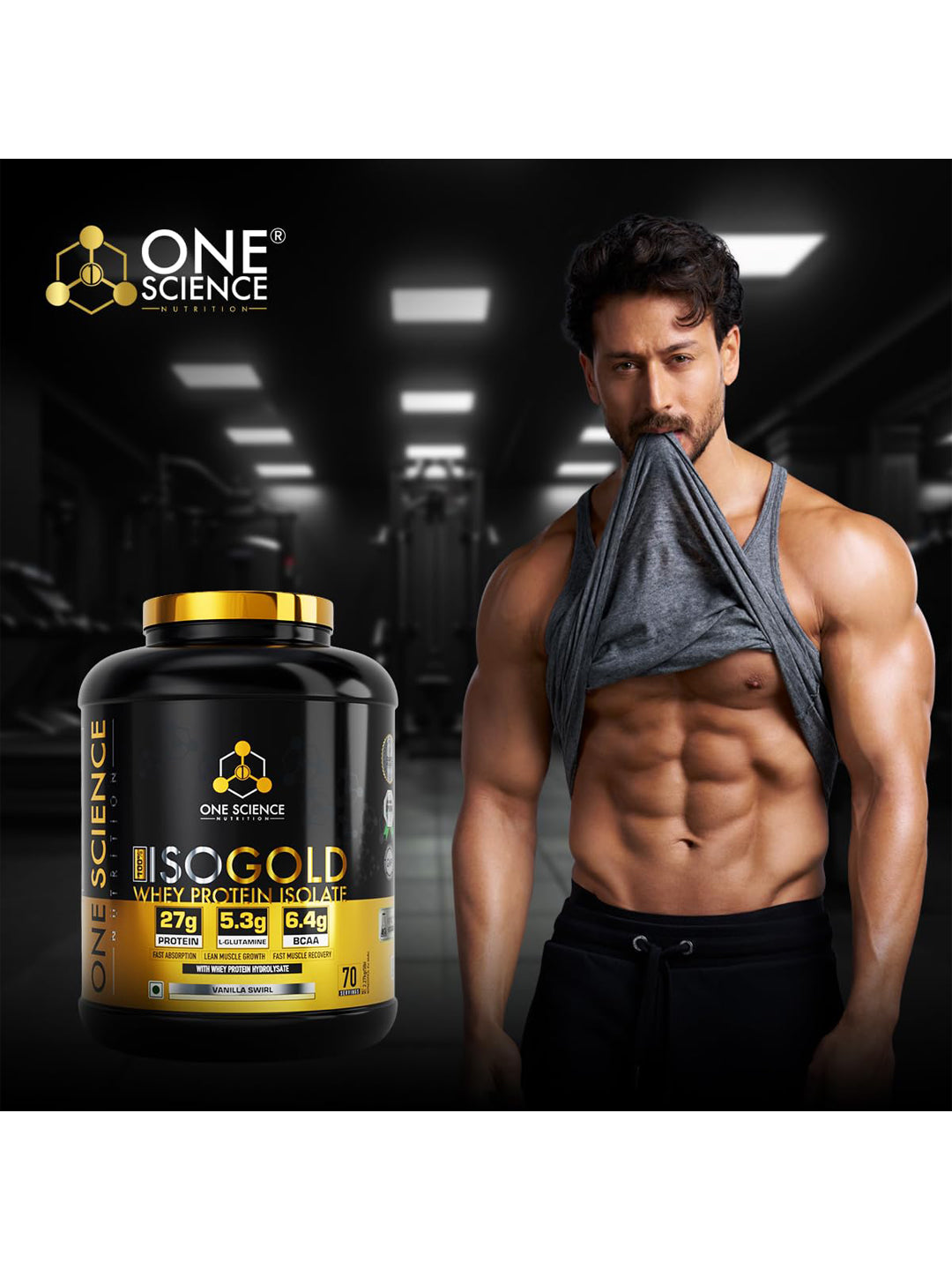One Science Nutrition IsoGold Whey Protein Isolate Powder 2.27 kg