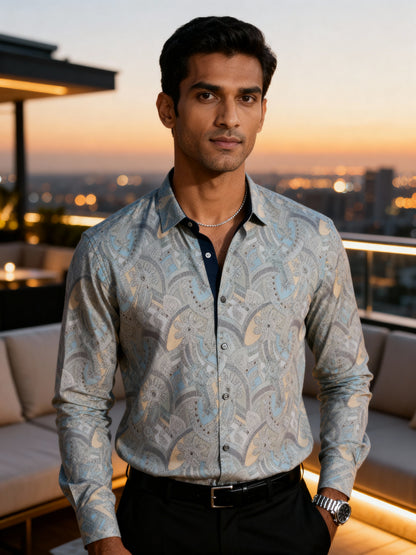 The Paribito Grey Cotton Party Shirt test