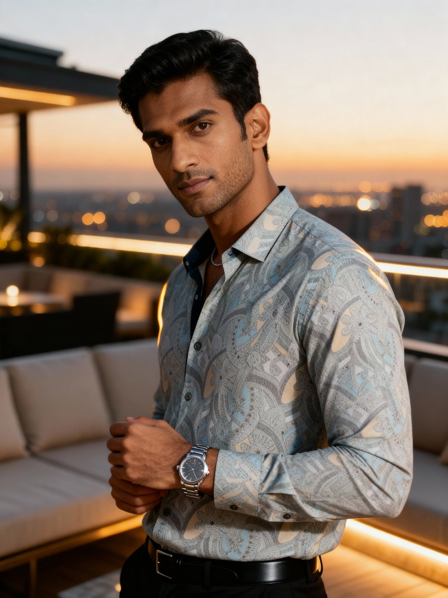 The Paribito Grey Cotton Party Shirt test