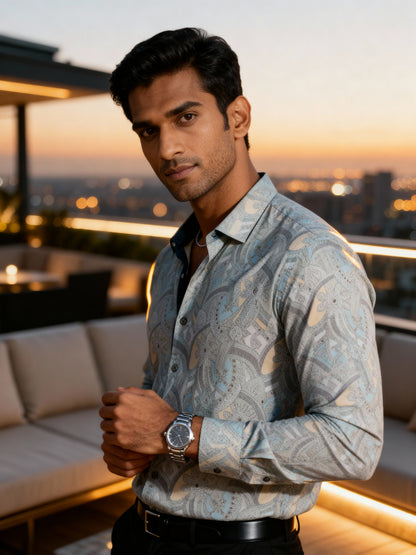 The Paribito Grey Cotton Party Shirt test