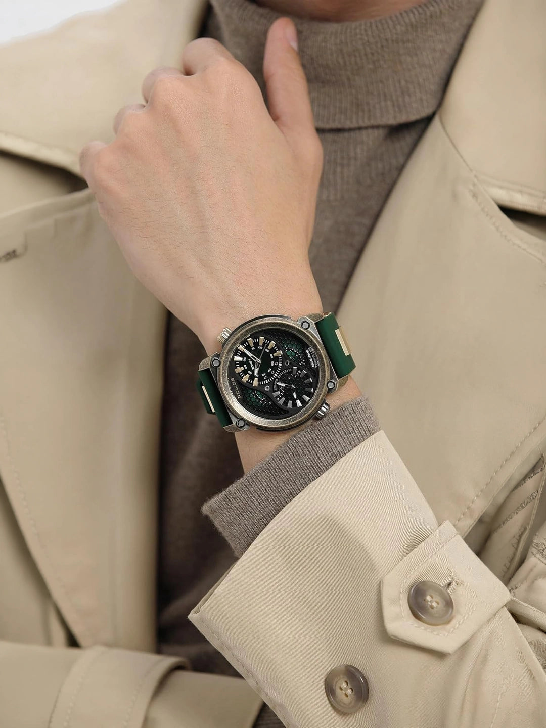 Police Round Analog Watch - PLPEWGM0071801