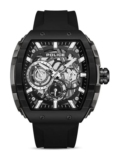 Police Rectangle Black Dial Analog Watch - PLPEWGQ0063001