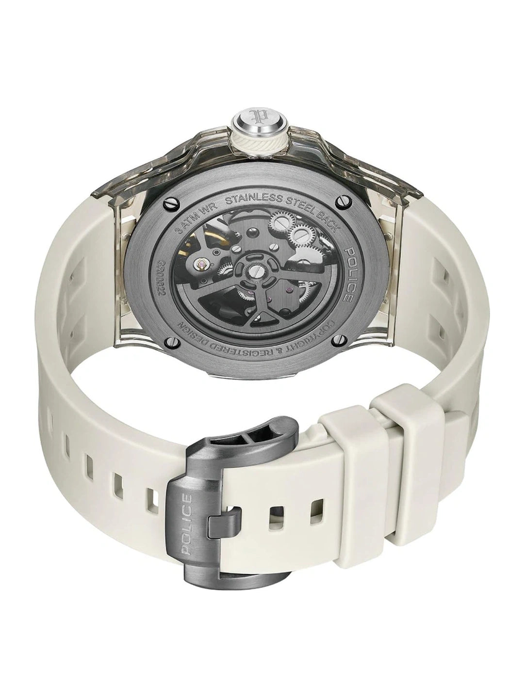 Police Round Beige Dial Analog Watch - PLPEWGR0082201