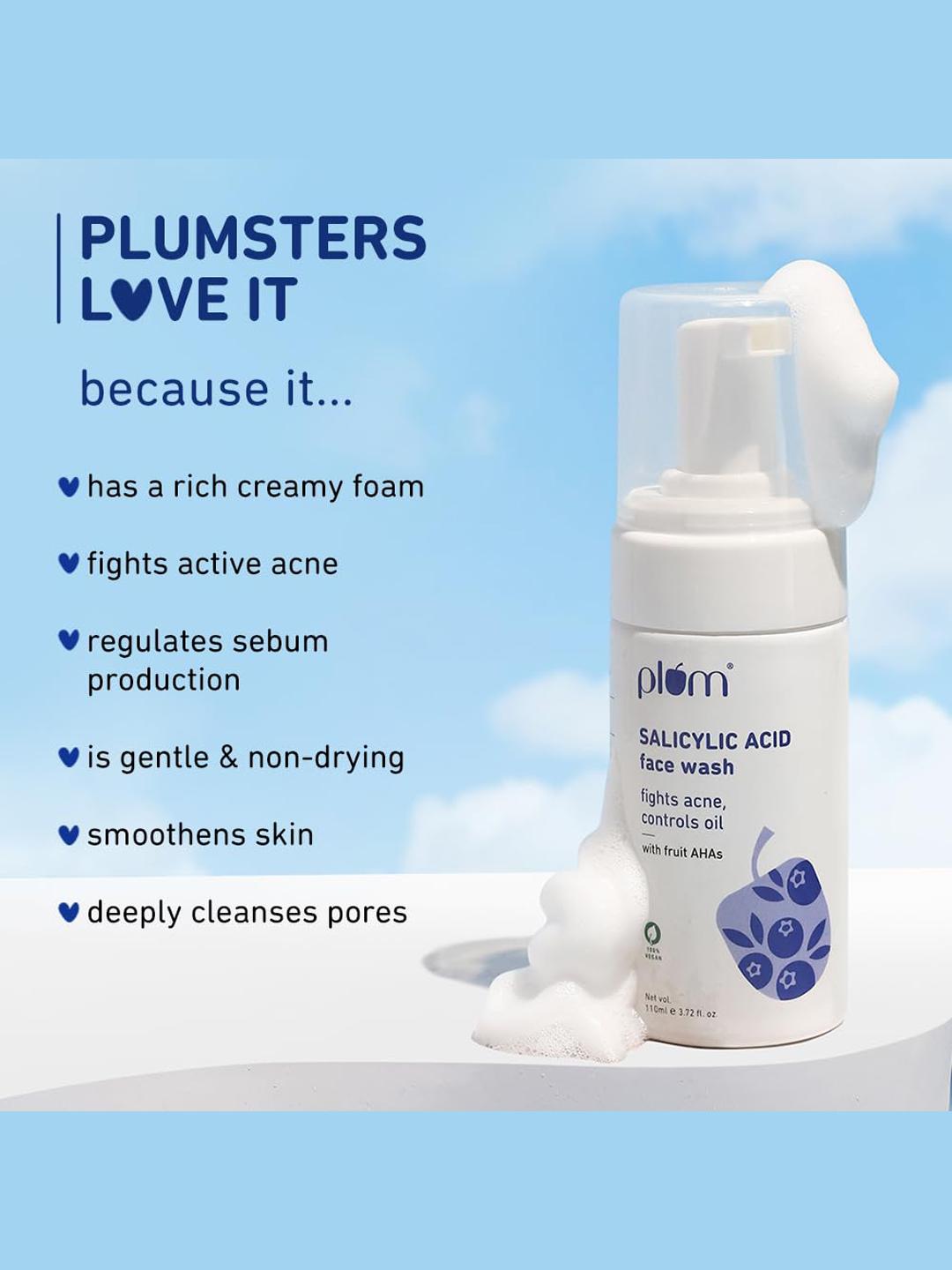 Plum Salicylic Acid Foaming Face Wash 110ml