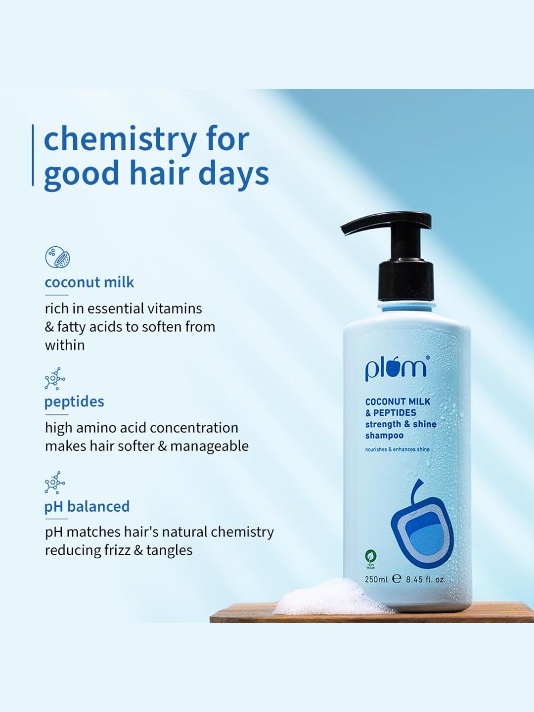 Plum Coconut Milk & Peptides Strength & Shine Shampoo 250ml