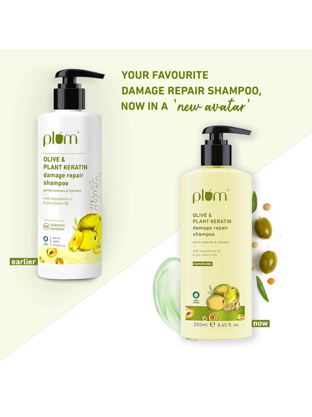 Plum Olive & Plant Keratin Damage Repair Shampoo 250ml
