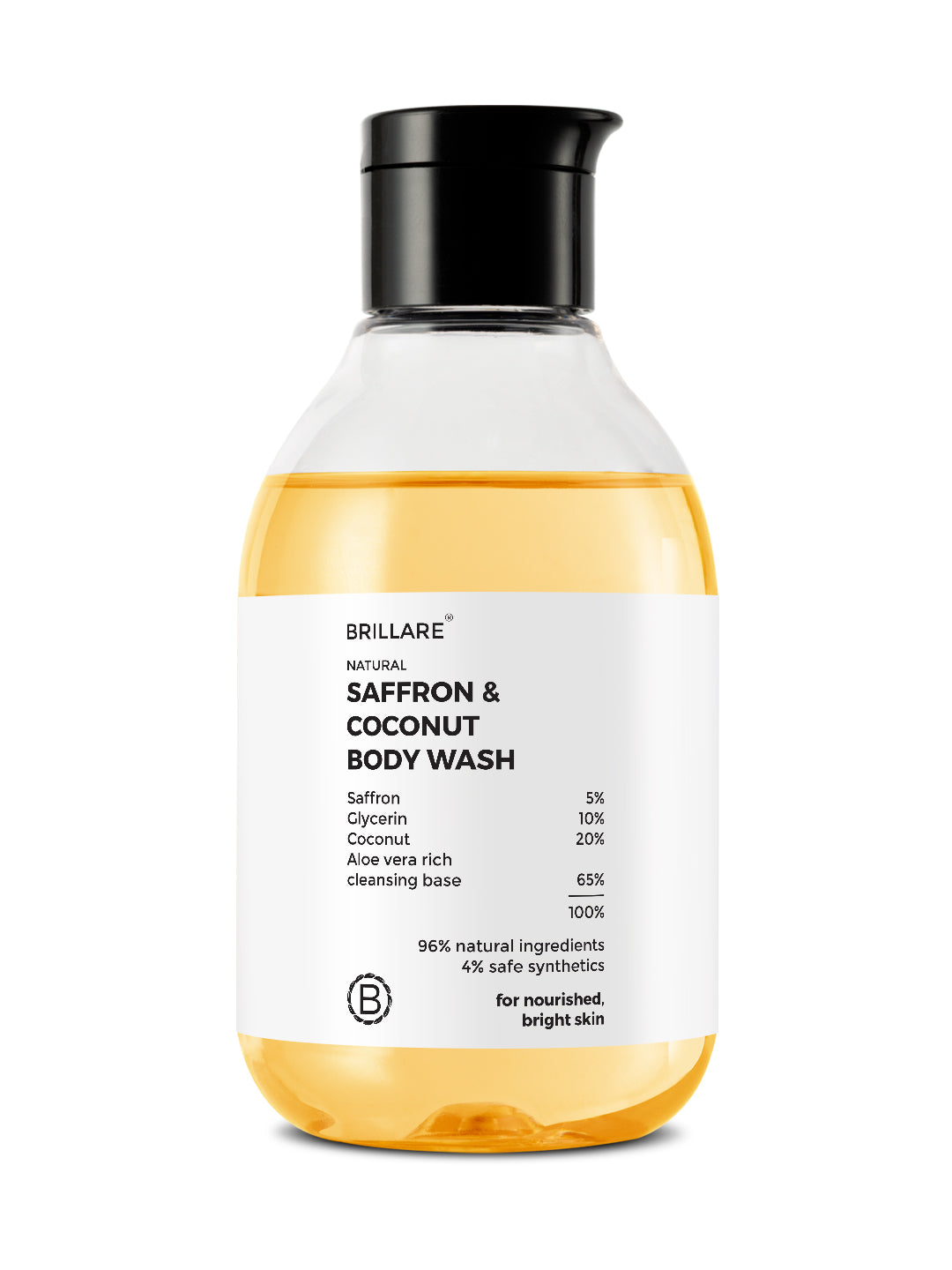 Brillare Saffron & Coconut Body Wash (200ml)