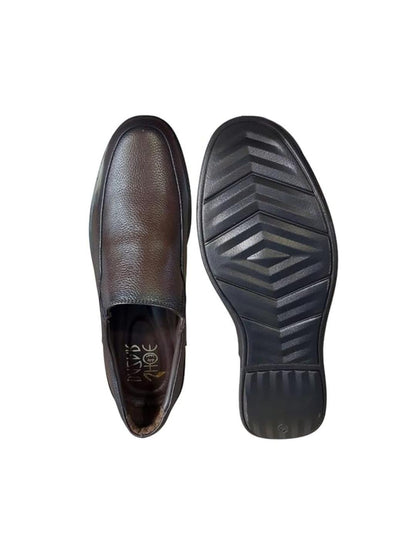 Shoe Bazar Brown Genuine Leather Slip On Moccasin for Men