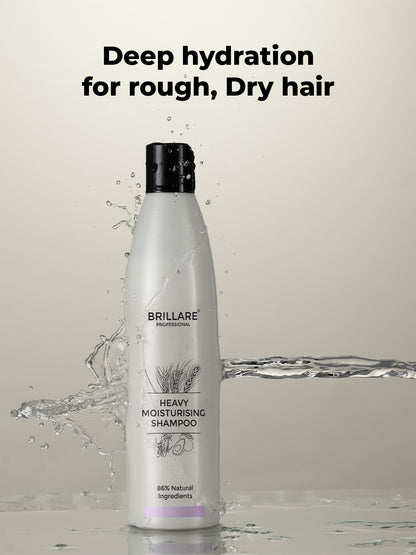 Brillare Heavy Moisturising Shampoo For Dry, Frizzy Hair (300ml)