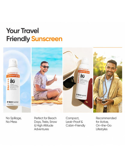 SkinInspired InviShield Sunscreen Spray SPF 80(100 ml)