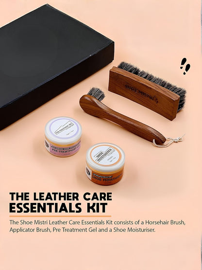 Shoe Mistri Leather Care Essentials Kit - (Pack of 3)