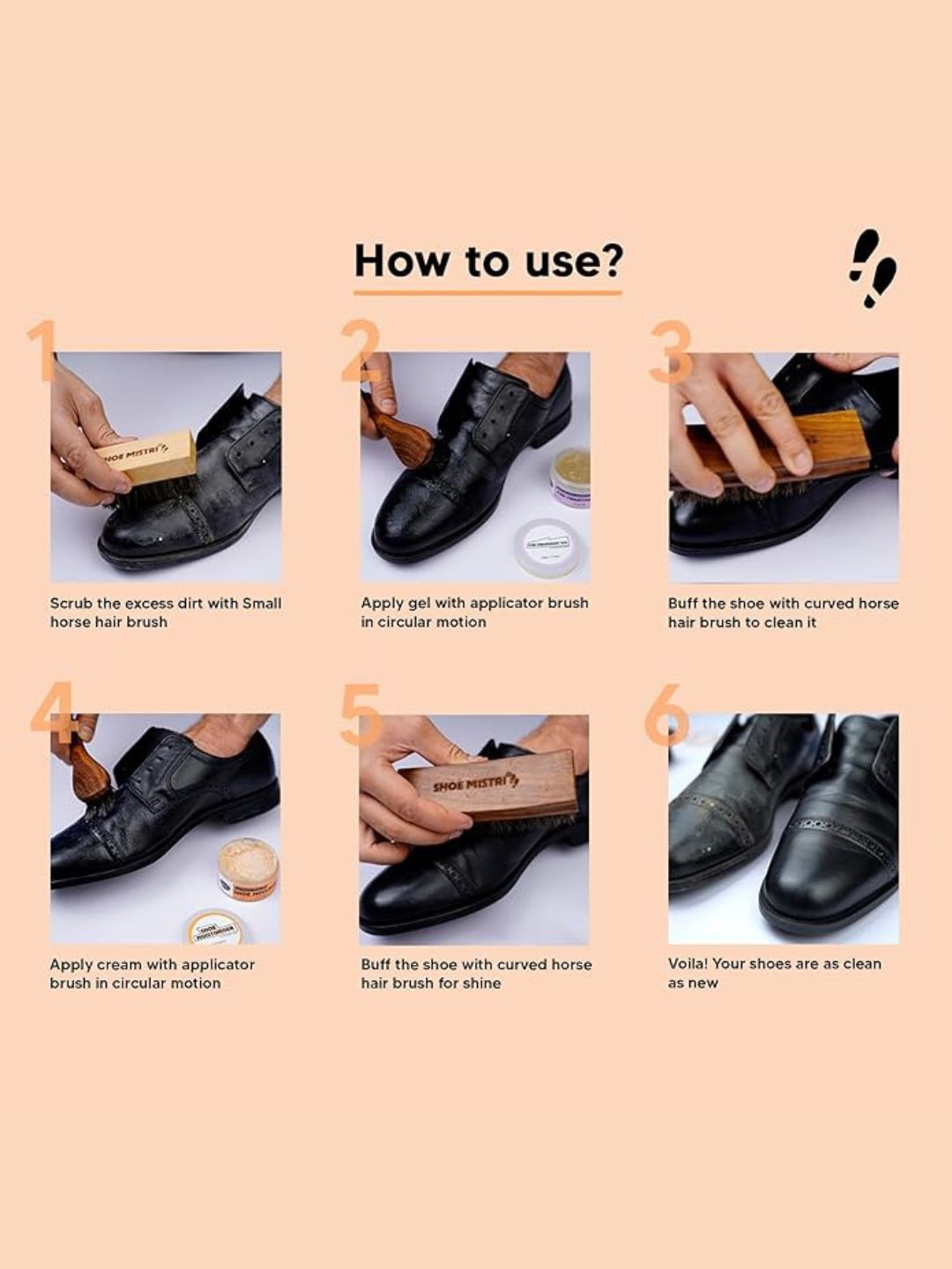 Shoe Mistri Leather Care Essentials Kit - (Pack of 3)