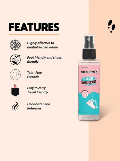 Shoe Mistri Foot & Shoe Deodorant Spray - Bubblegum Essential Oils