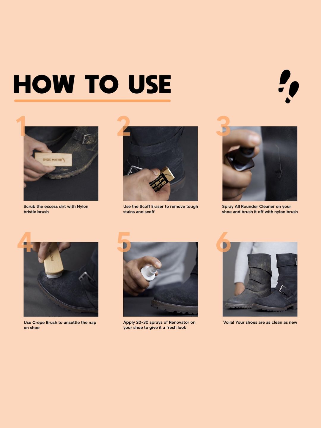 Shoe Mistri Foam Shoe Cleaner Kit