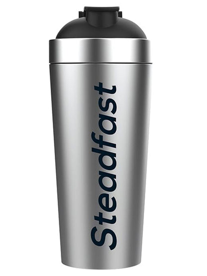 Steadfast Nutrition Stainless Steel Shaker Bottle - Silver (750 ml)