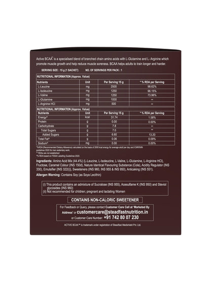 Steadfast Nutrition Active BCAA Supplement