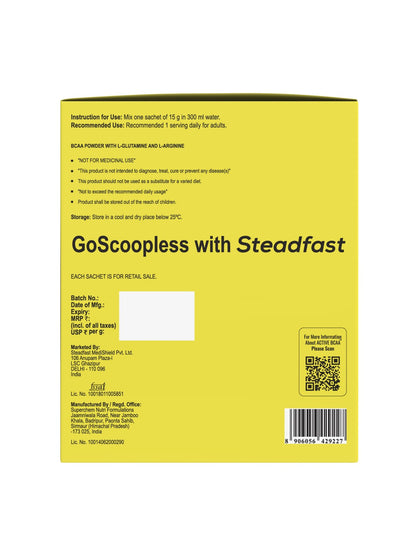 Steadfast Nutrition Active BCAA Supplement