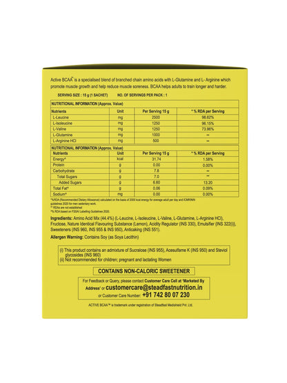 Steadfast Nutrition Active BCAA Supplement