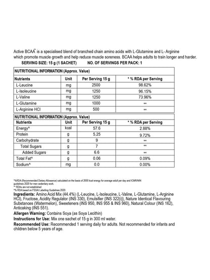 Steadfast Nutrition Active BCAA Supplement