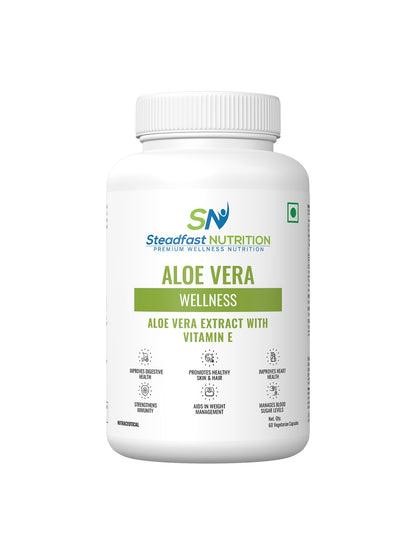 Steadfast Nutrition Aloe Vera for Healthy Skin & Hair (60 Capsules)