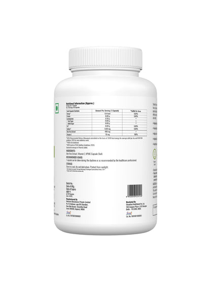 Steadfast Nutrition Aloe Vera for Healthy Skin & Hair (60 Capsules)